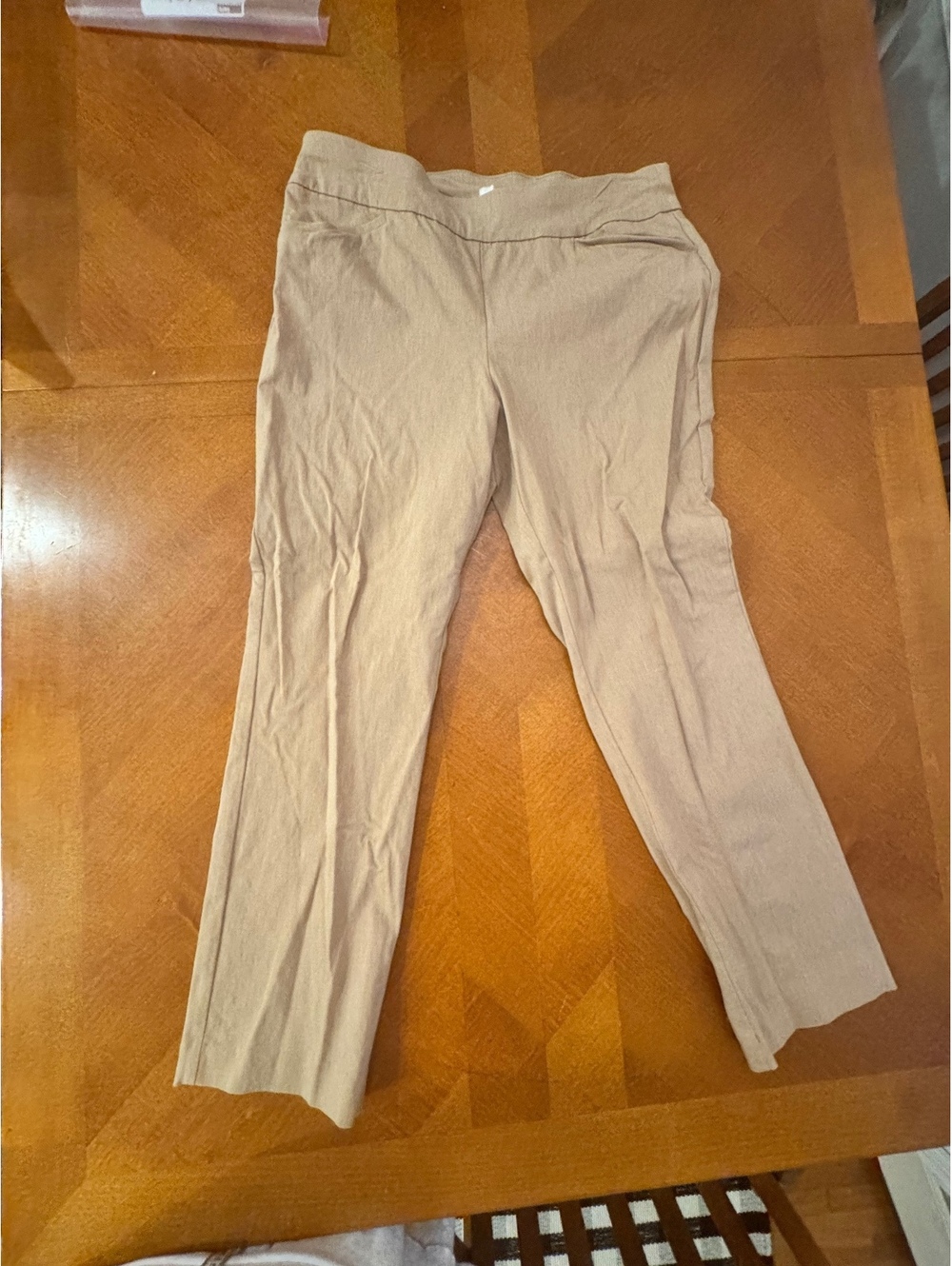 Talbots Petite 14P Beige Stretch Pants J2-01